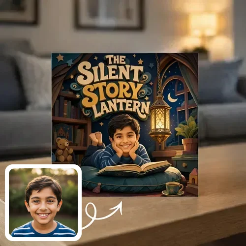 Personalized storybook - The Silent Story Lantern - Genie in a Book